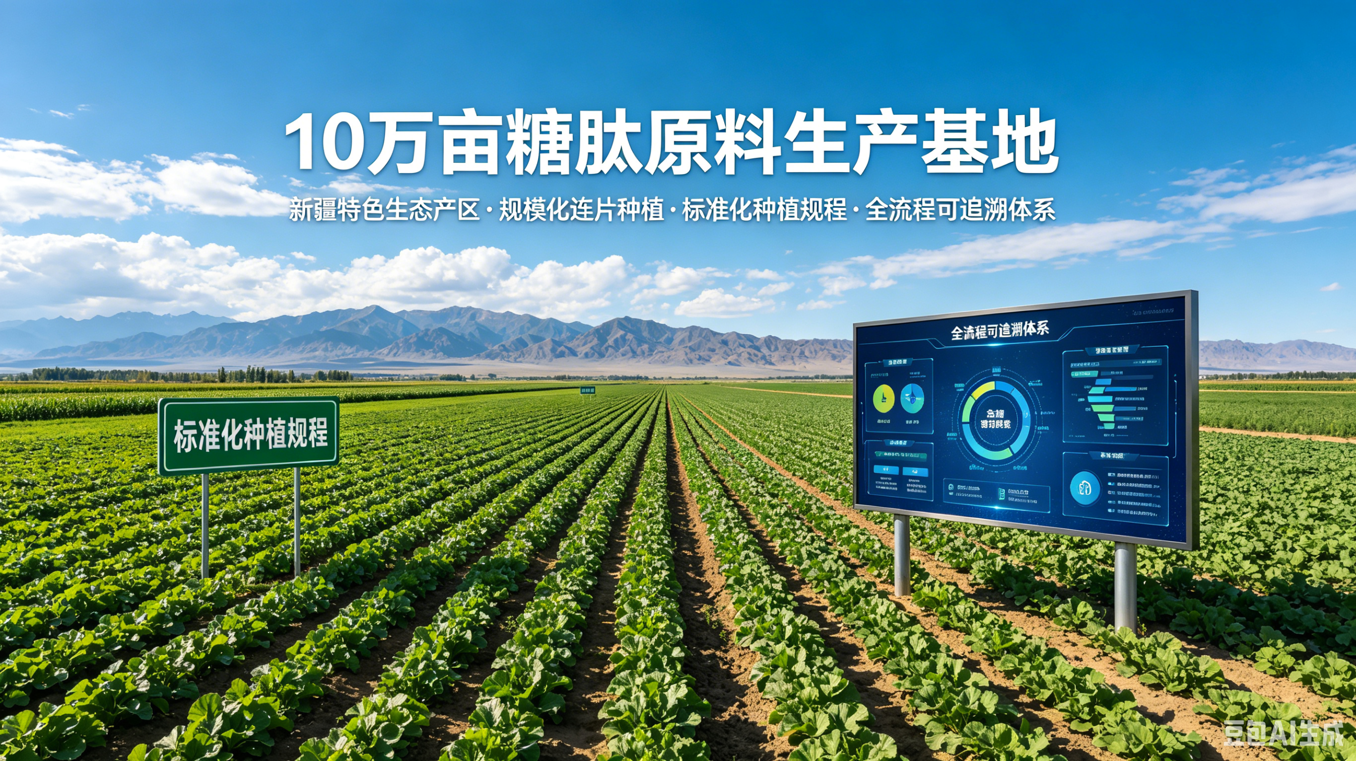 10 万亩糖肽原料生产基地