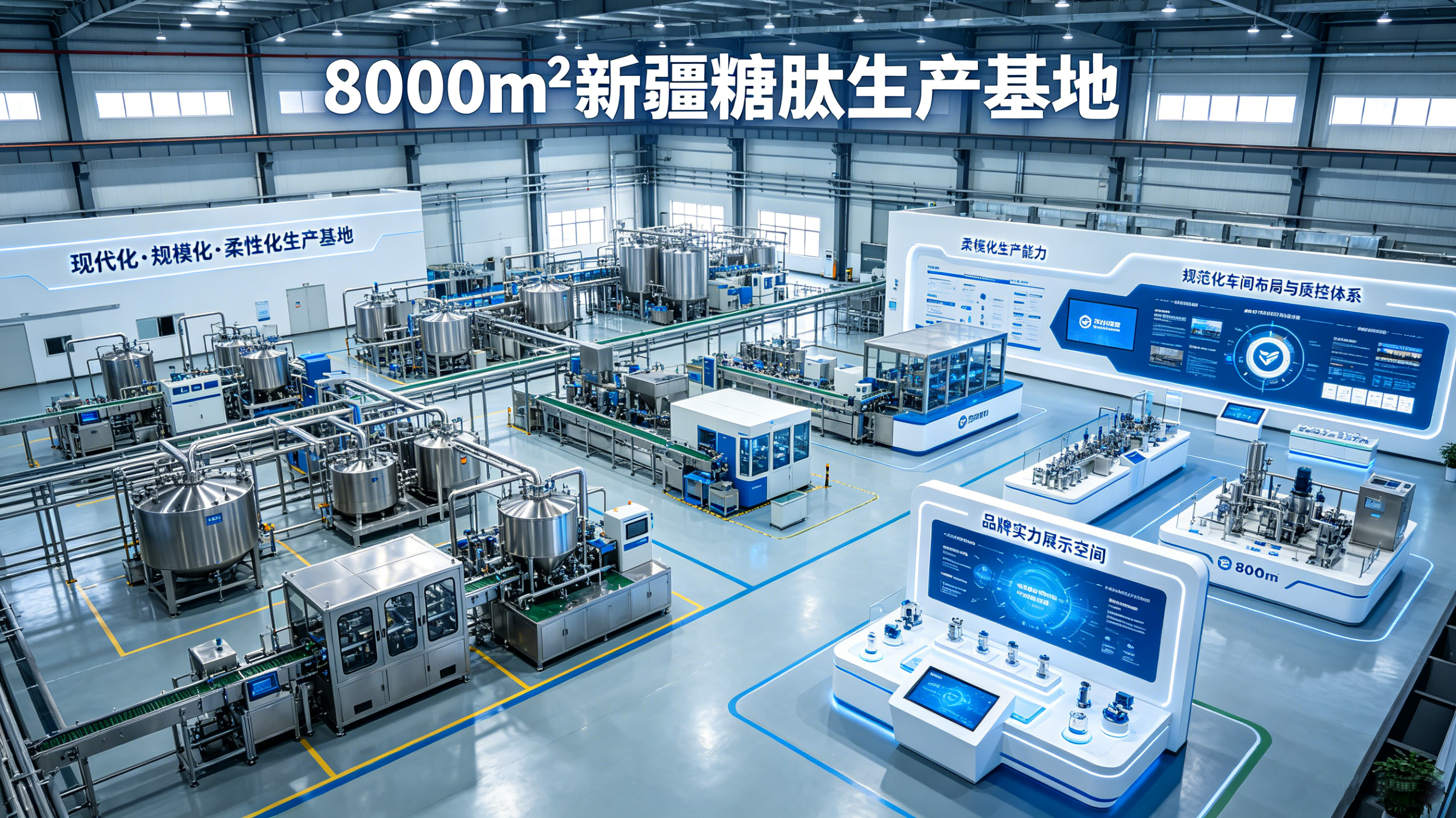 8000㎡ 新疆糖肽生产基地